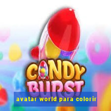 avatar world para colorir