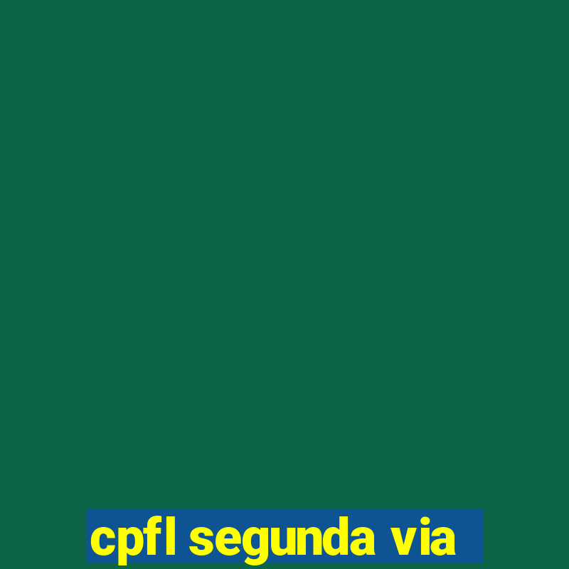 cpfl segunda via