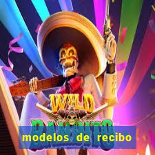 modelos de recibo de pagamento word