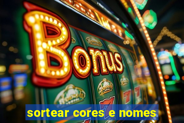 sortear cores e nomes