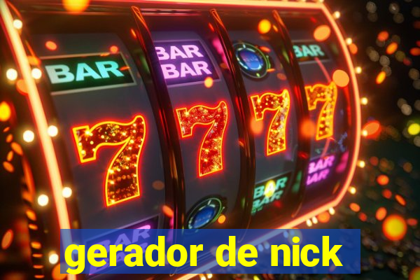 gerador de nick